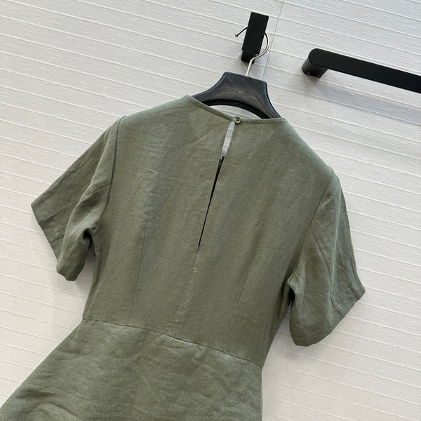 Loewe Dress Rich Emerald Green Linen