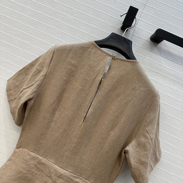 Loewe Dress Soft Beige Linen