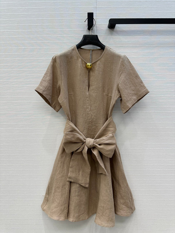 Loewe Dress Soft Beige Linen