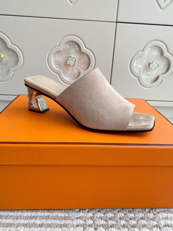 HM Kylie Mules Beige Calfskin 316376