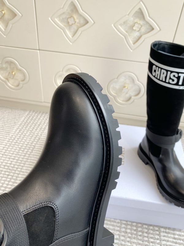 Dior 2025 Boot Black mix White Suede Cowhide 501186
