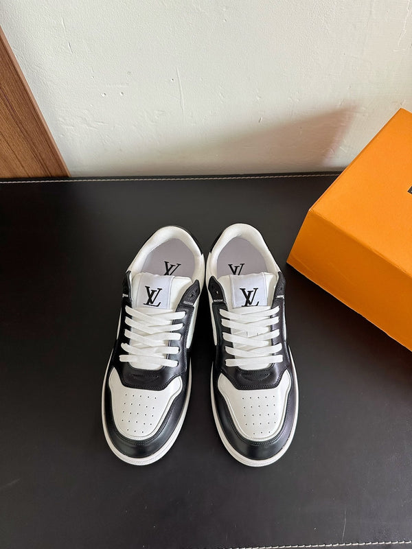LV Stadium Sneaker White Mix Black Monogram Cowhide