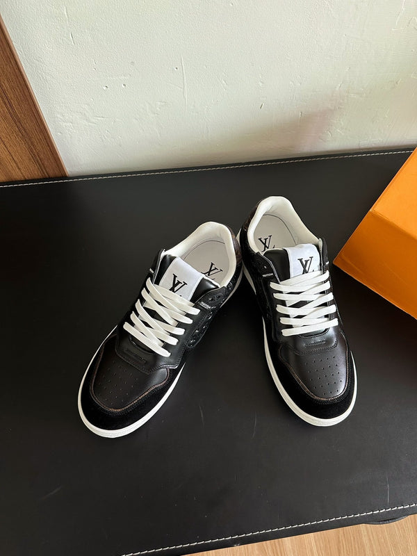 LV Stadium Sneaker Black Monogram Cowhide