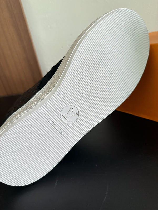 LV Stadium Sneaker Black Monogram Cowhide