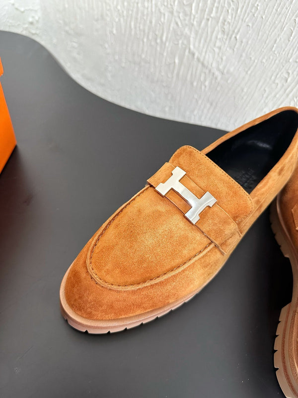 HM Faubourg Loafer 30mm Light Orange Suede 960939