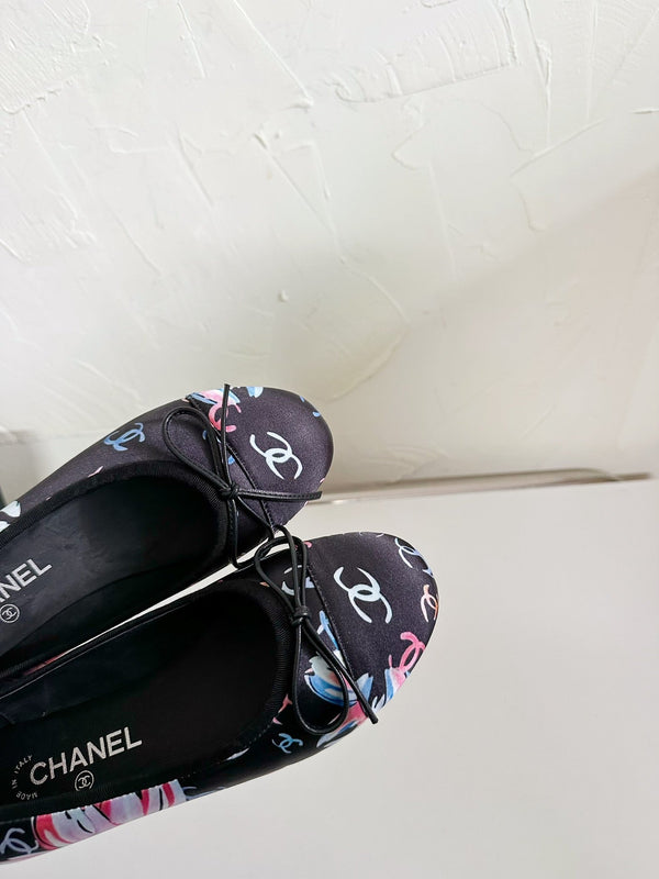 Ballet Flats Black Cloth