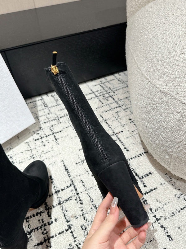 CD Ankle Boots 100mm Black Suede