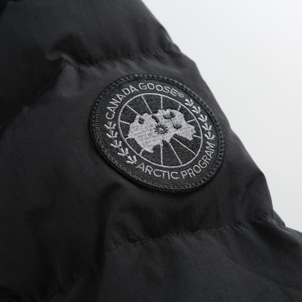 C. Goose Down Jacket With Hood Black Polyester 0001