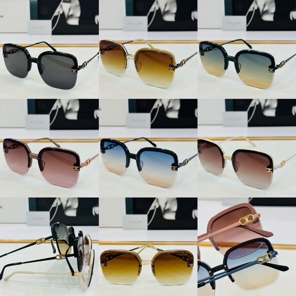 TRIOMPHE SQUARE SUNGLASS CL40251 IN METAL