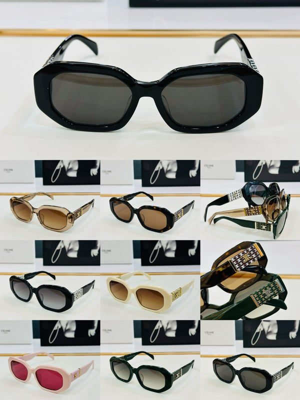 TRIOMPHE OVAL SUNGLASS CL40169 IN ACETATE