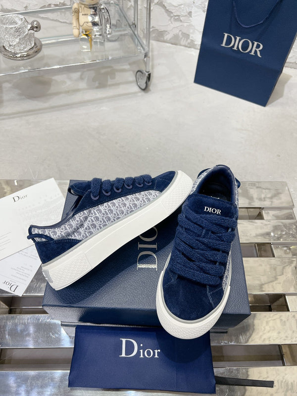 CD B33 Sneaker 30mm In Navy Blue Suede 100658