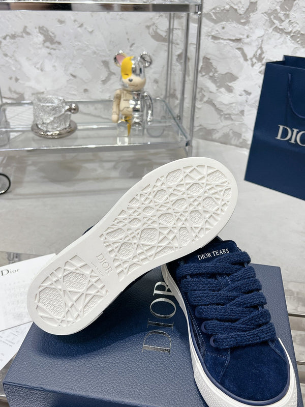 CD B33 Sneaker 30mm In Navy Blue Suede 100660
