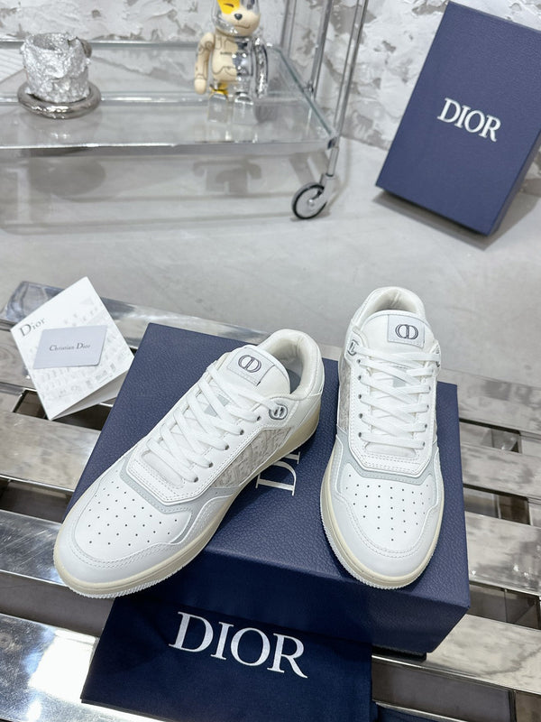CD B27 Low-Top Sneaker 30mm In White Monogram Calfskin 100783