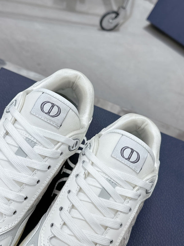 CD B27 Low-Top Sneaker 30mm In White Monogram Calfskin 100783