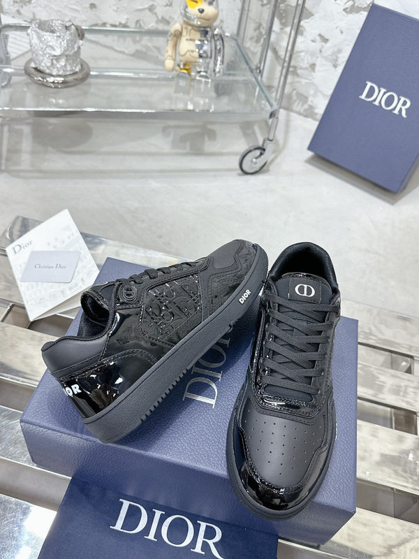 CD B27 Low-Top Sneaker 30mm In Black Monogram Calfskin 100803