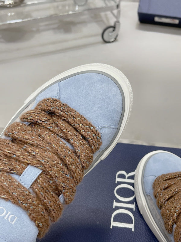 CD B33 Sneaker 30mm In Light Blue Mix Brown Suede 100677