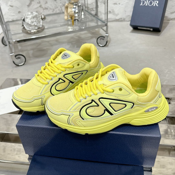 CD B30 Sneaker 35mm In Yellow Mesh Fabric 100642