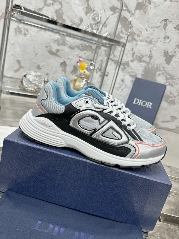 CD B30 Sneaker 35mm In Grey Black Mesh Fabric 100650