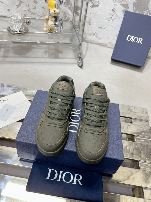 CD B27 Sneaker 30mm In Grey Green Calfskin 100633