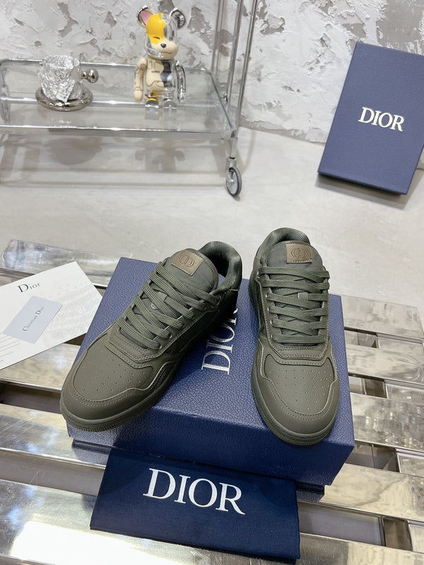 CD B27 Sneaker 30mm In Grey Green Calfskin 100633