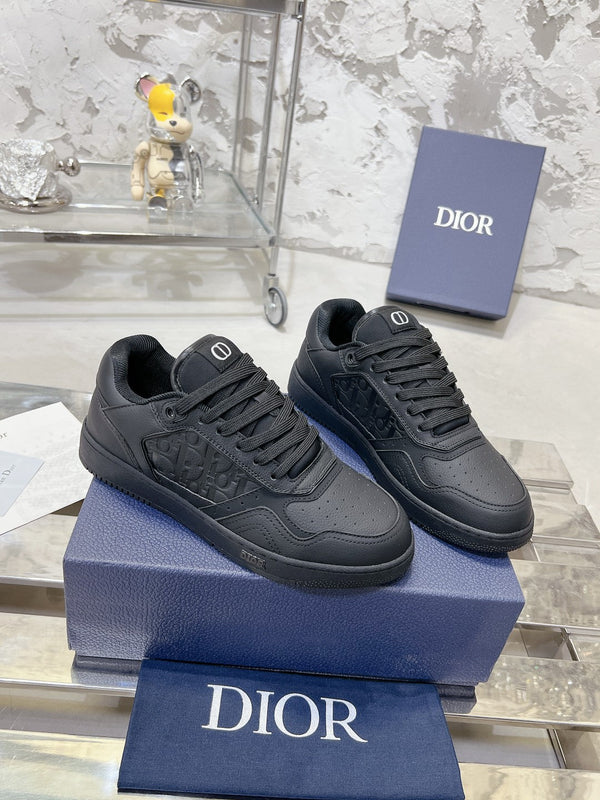 CD B27 Sneaker 30mm In Black Calfskin 100635