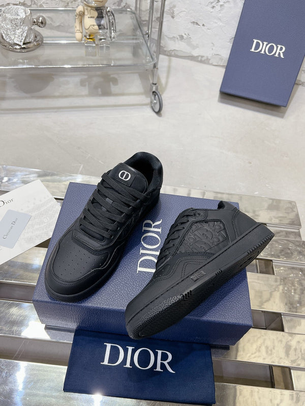CD B27 Sneaker 30mm In Black Calfskin 100635