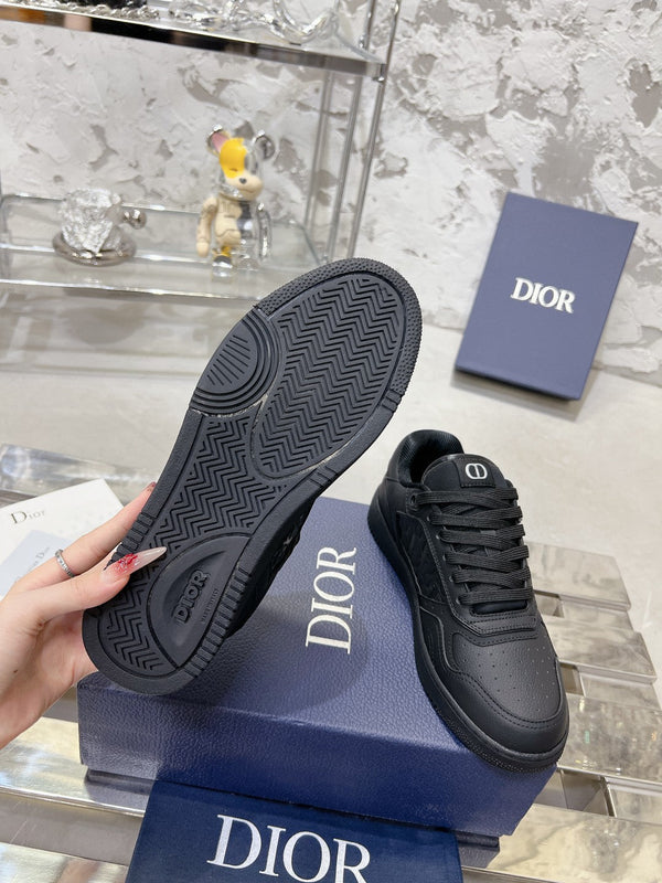 CD B27 Sneaker 30mm In Black Calfskin 100635