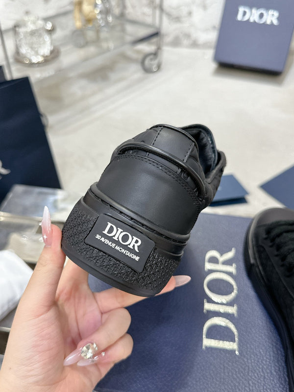 CD B33 Sneaker 30mm In Black Monogram Calfskin 100560