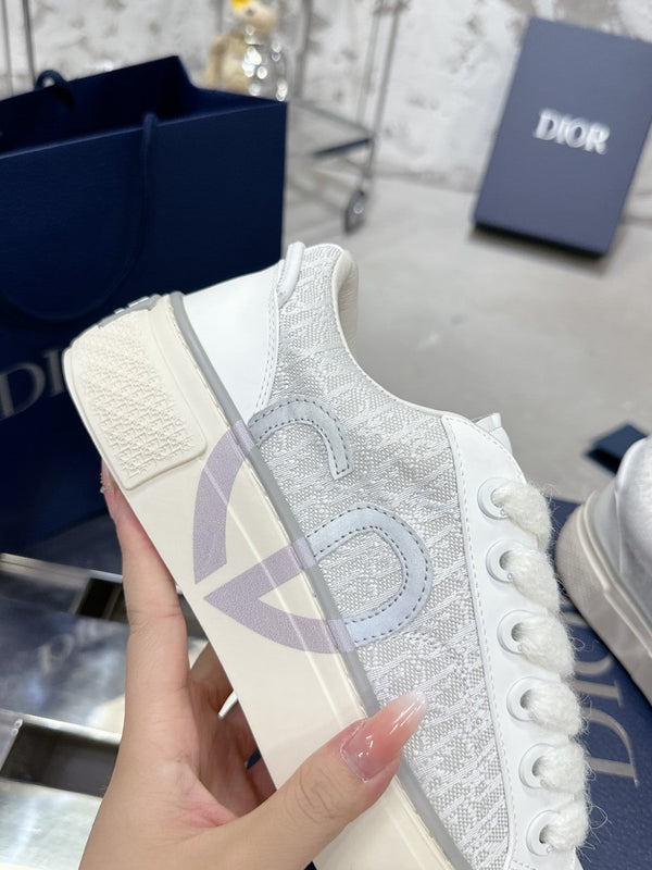 B33 Sneaker 30mm Grey Mix White Monogram Calfskin  103964