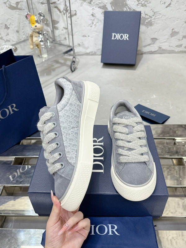 B33 Sneaker 30mm Dark Grey Mix Light Grey Monogram Suede 103966