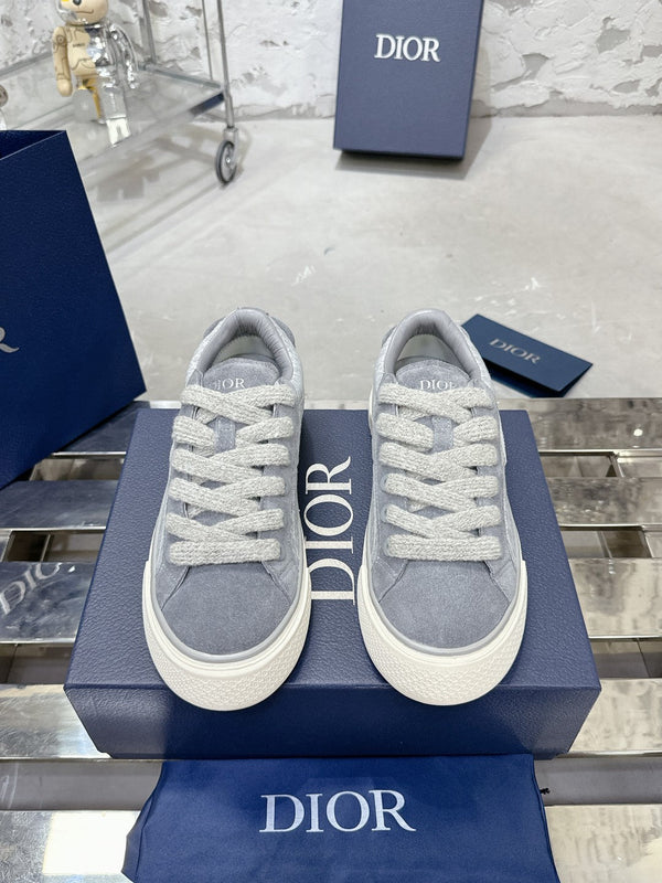 B33 Sneaker 30mm Dark Grey Mix Light Grey Monogram Suede 103966