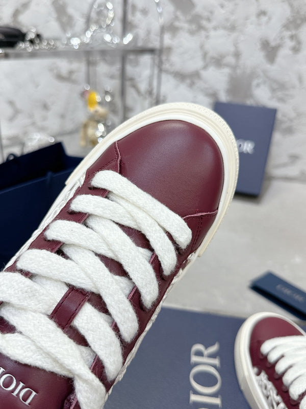 B33 Sneaker 30mm Burgundy Mix White Monogram Calfskin 103971