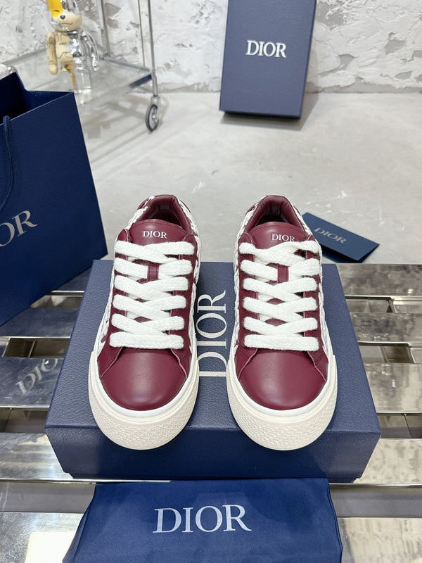 B33 Sneaker 30mm Burgundy Mix White Monogram Calfskin 103971