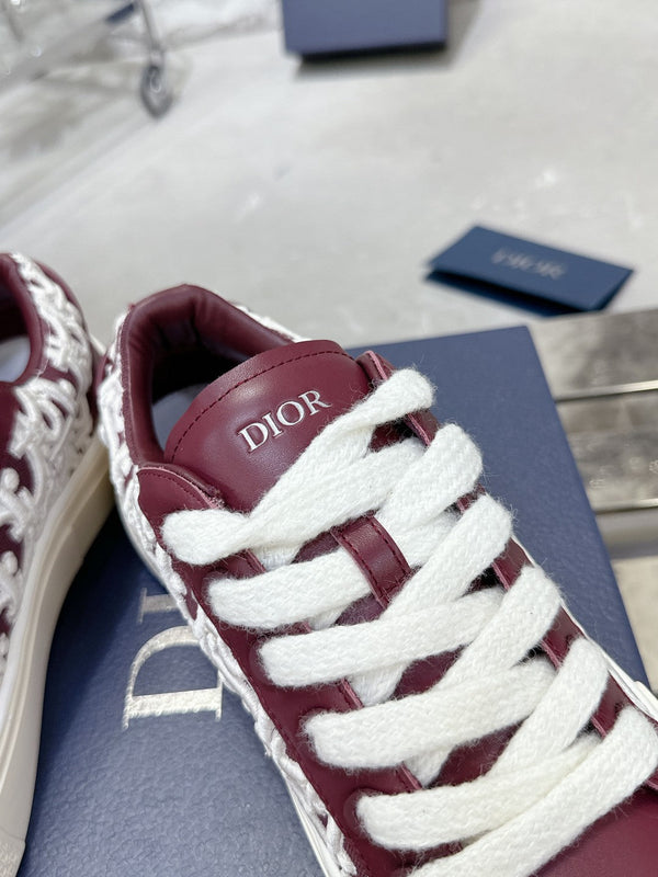 B33 Sneaker 30mm Burgundy Mix White Monogram Calfskin 103971