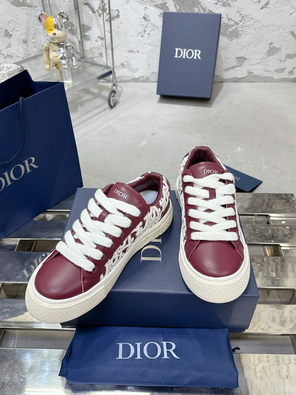 B33 Sneaker 30mm Burgundy Mix White Monogram Calfskin 103971