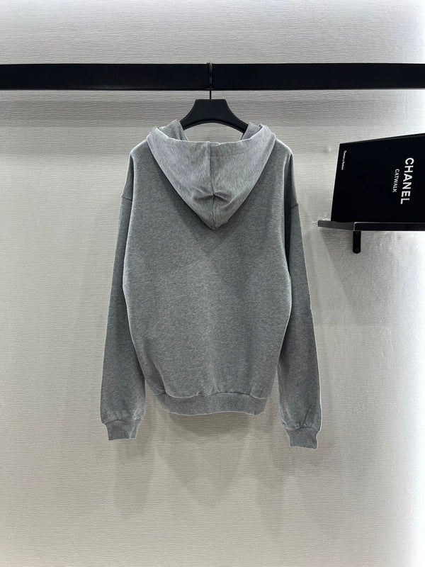 Celine 25 Hoodie Grey Cotton 299772