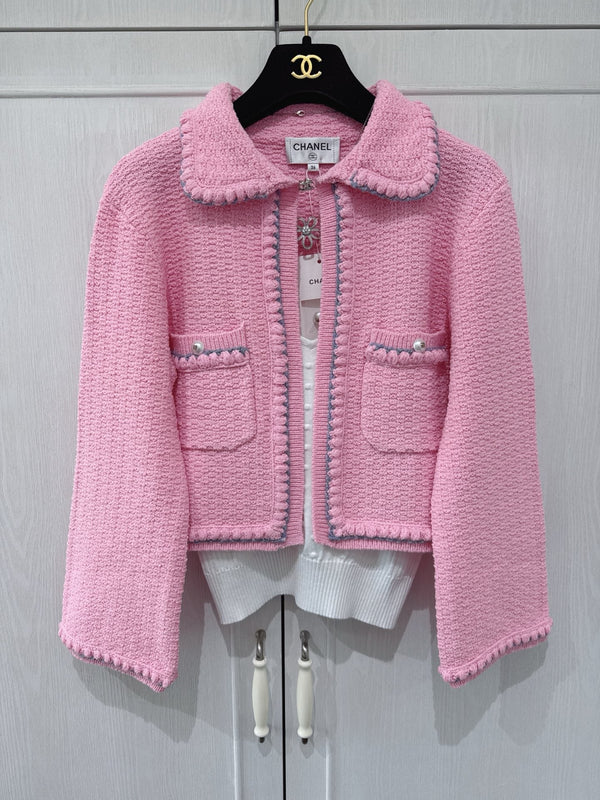 CC 25 Pink Cardigan Jacket Cotton Silk 226820