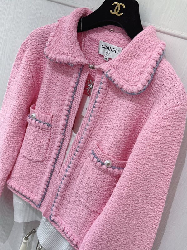 CC 25 Pink Cardigan Jacket Cotton Silk 226820