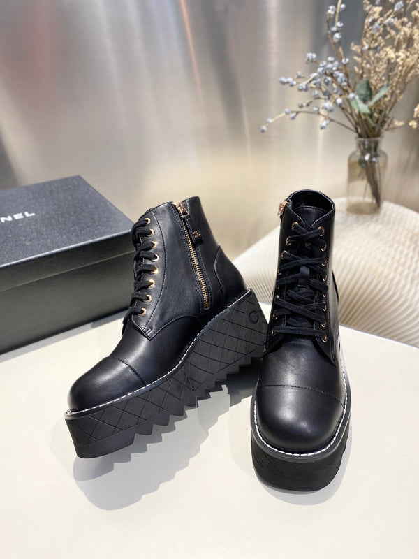 CC Ankle Boots 100m Black Lambskin