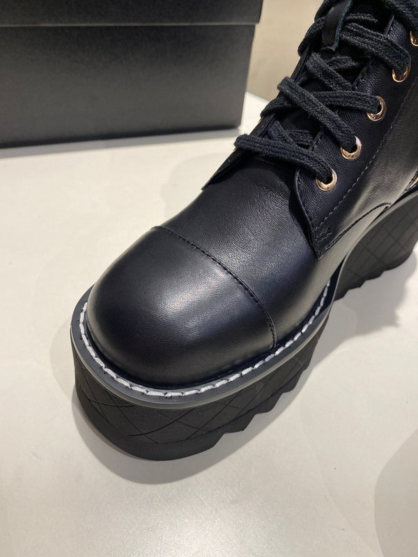 CC Ankle Boots 100m Black Lambskin