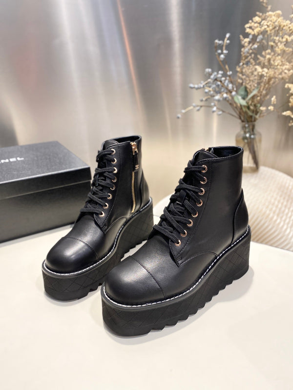 CC Ankle Boots 100m Black Lambskin