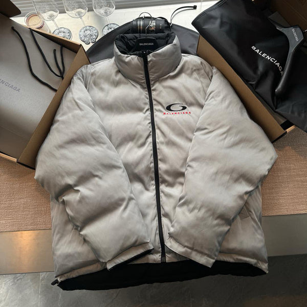 Balenciaga 25 Down Jackets Silver Gray Polyester 0027