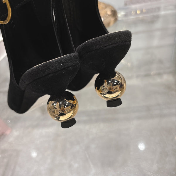 D-Idole Heeled Ankle Boot In Black Suede 996438