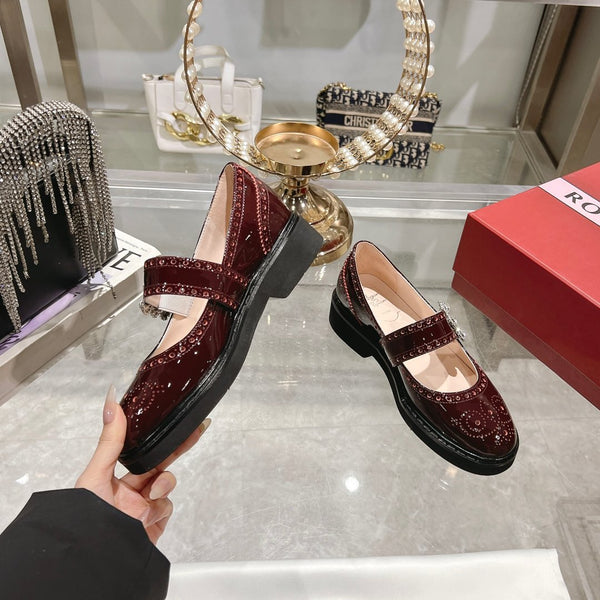 Viv 25 Mary Jane Brown Calf Patent Leather 235398