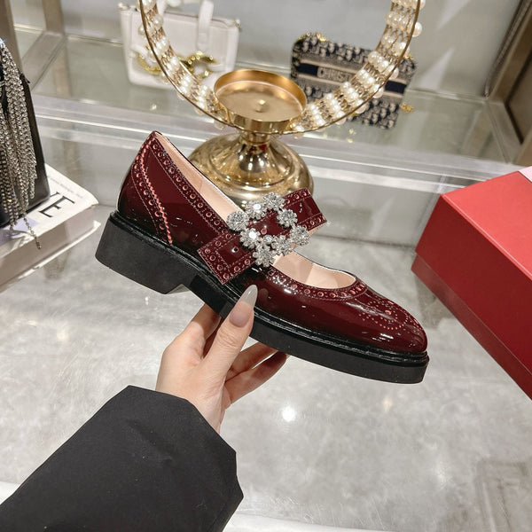 Viv 25 Mary Jane Brown Calf Patent Leather 235398