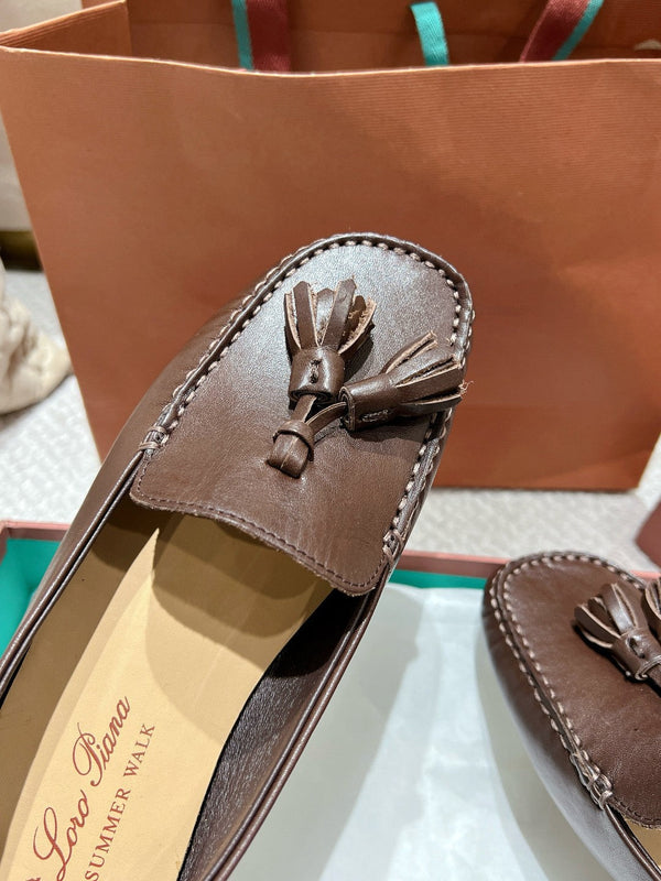 LP Dot sole walk mocassinown Syrup Brown Leather 215009