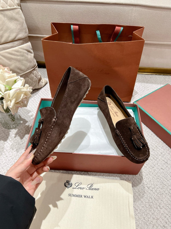 LP Dot sole walk mocassinown Pepper Brown Suede 215002