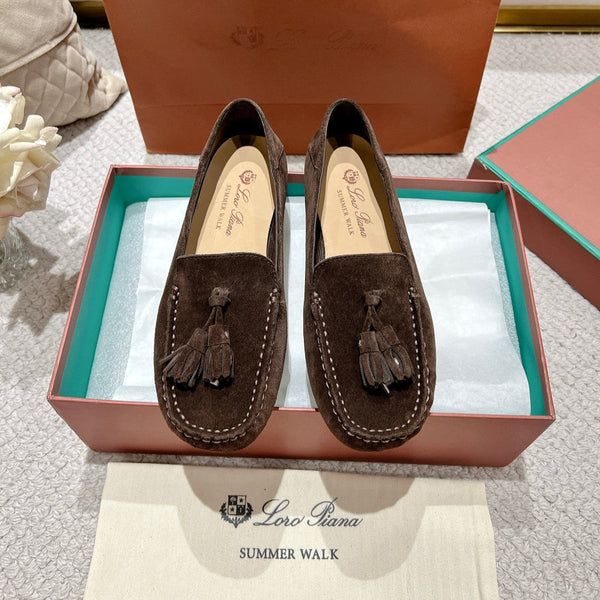 LP Dot sole walk mocassinown Pepper Brown Suede 215002