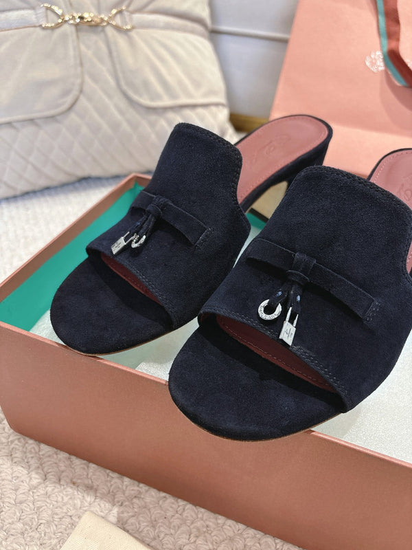 LP 25 Summer Charm Sandal 55 Navy Blue Suede