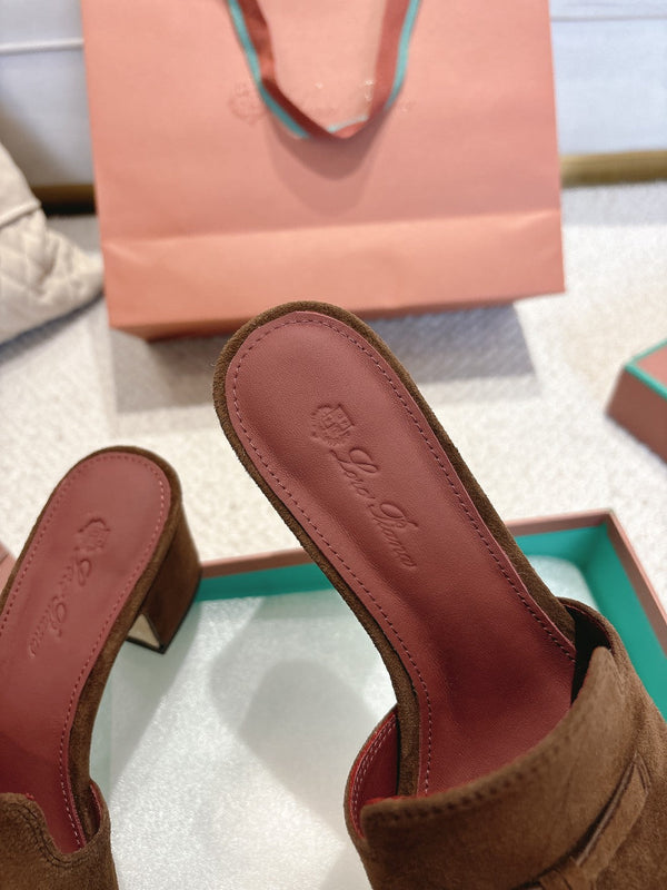 LP 25 Summer Charm Sandal 55 Dark Brown Suede